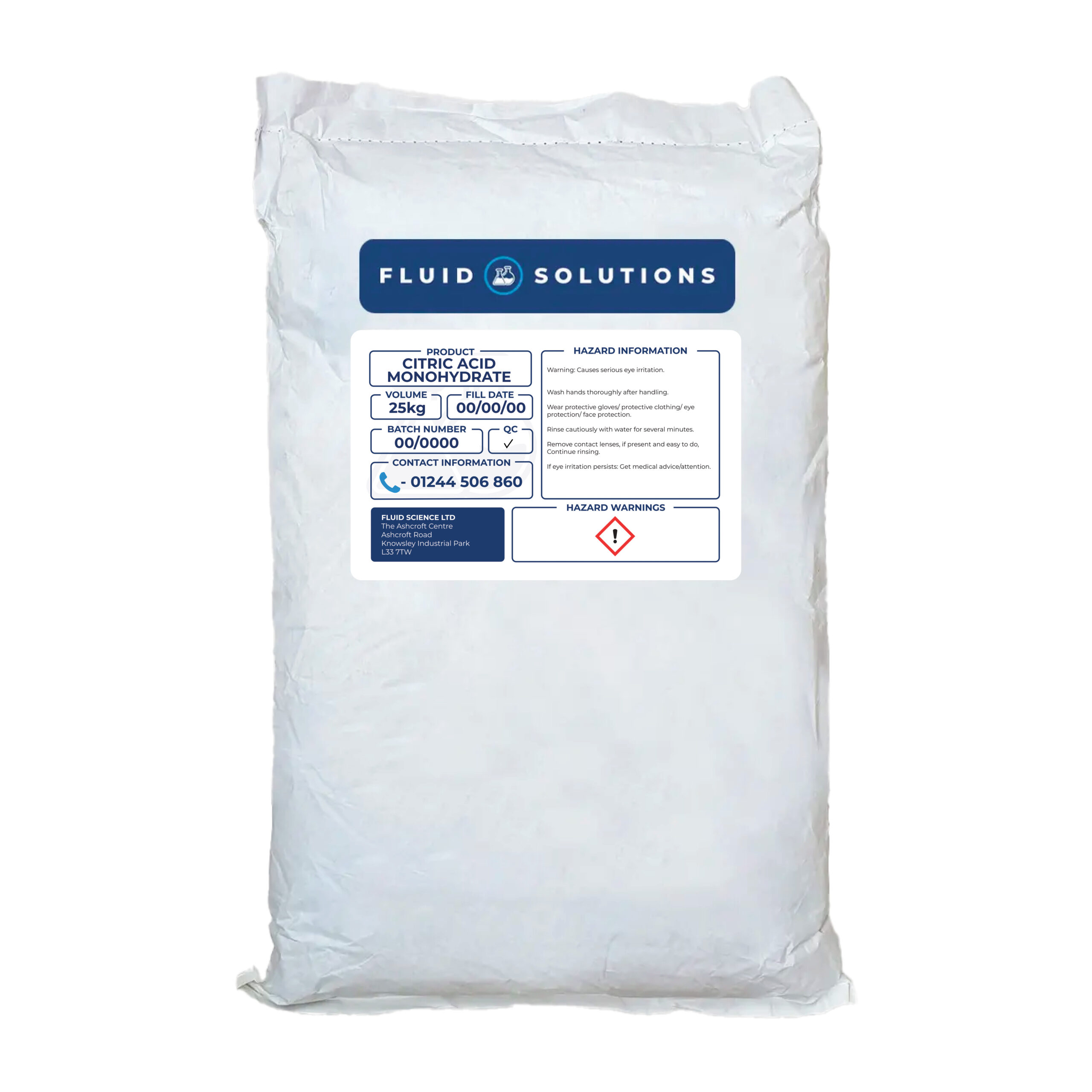 Citric Acid Monohydrate 25kg Bag