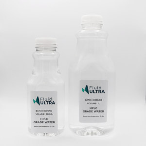 1L + 500ml HPLC Grade Water Bottle with Fluid Ultra Branding